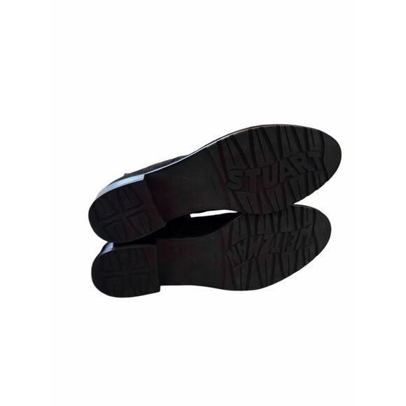 Stuart Weitzman Suede Over The Knee Boots Black Almond Toe Size 6.5 Pull On Styl - Picture 9 of 9